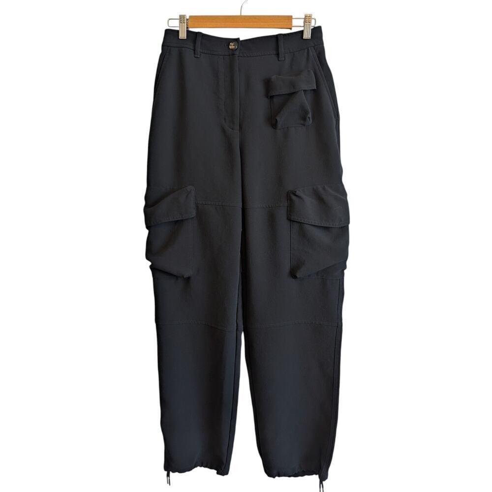Wilfred Cargo Jogger Black Pants Women's Size 6 Relaxed Lightweight